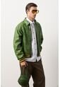 Chaqueta Bomber En Cuero Envejecido Para Hombre Chaqueta Bomber En Cuero Envejecido Para Hombre Verde M VÉLEZ de Vélez