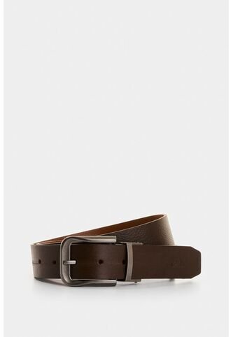 Cinturón Doble Faz Ravello De Cuero Para Hombre Hexagonal Cinturón Doble Faz Ravello De Cuero Para Hombre Hexagonal Cafe 44 VÉLEZ Vélez