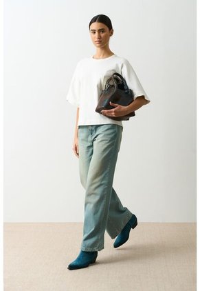 Camiseta Manga Ranglan Para Mujer Nacarina Camiseta Manga Ranglan Para Mujer Nacarina Crema XS VÉLEZ