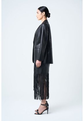 Falda Lyra De Cuero Para Mujer Silueta Wrap Falda Lyra De Cuero Para Mujer Silueta Wrap Negro 12 VÉLEZ
