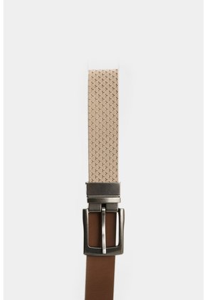 Cinturón Doble Faz De Cuero Para Hombre Gael Cinturón Doble Faz De Cuero Para Hombre Gael Arena 40 VÉLEZ