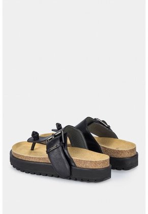 Sandalias Planas Saturno De Cuero Para Mujer Tres Puntadas Sandalias Planas Saturno De Cuero Para Mujer Tres Puntadas Negro 39 Vélez