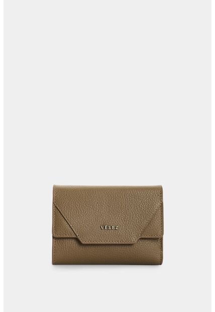 Billetera En Cuero Para Mujer Taupe Billetera En Cuero Para Mujer Taupe Tabaco VÉLEZ