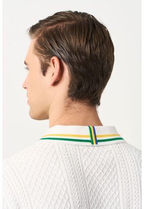 Polo Manga Corta Para Hombre Polo Manga Corta Para Hombre Crema L VÉLEZ