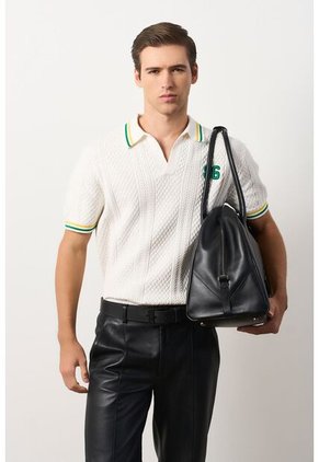 Polo Manga Corta Para Hombre Polo Manga Corta Para Hombre Crema L VÉLEZ