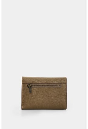 Billetera En Cuero Para Mujer Taupe Billetera En Cuero Para Mujer Taupe Tabaco VÉLEZ