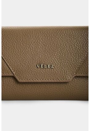 Billetera En Cuero Para Mujer Taupe Billetera En Cuero Para Mujer Taupe Tabaco VÉLEZ