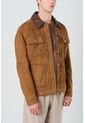 Chaqueta Aron En Gamuza Para Hombre Detalle Cuero Chaqueta Aron En Gamuza Para Hombre Detalle Cuero Cafe Claro XL VÉLEZ de Vélez