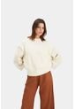 Sweater Sahara En Tejido Rectilíneo Para Mujer Fit Oversized Sweater Sahara En Tejido Rectilíneo Para Mujer Fit Oversized Crema M Vélez de Vélez