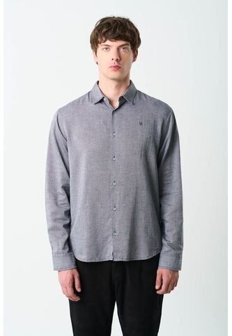 Camisa Oxford Manga Larga Calagua Para Hombre Semifitted Camisa Oxford Manga Larga Calagua Para Hombre Semifitted Negro L VÉLEZ Vélez