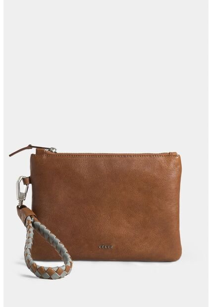 Cosmetiquera Storni 2.0 De Cuero Para Mujer Manija Tejida Cosmetiquera Storni 2.0 De Cuero Para Mujer Manija Tejida Miel Vélez