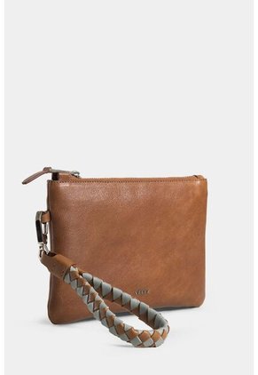 Cosmetiquera Storni 2.0 De Cuero Para Mujer Manija Tejida Cosmetiquera Storni 2.0 De Cuero Para Mujer Manija Tejida Miel Vélez