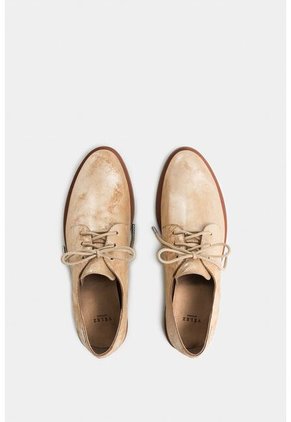 Zapato De Cordón Alba De Cuero Folia Para Mujer Estilo Oxford Zapato De Cordón Alba De Cuero Folia Para Mujer Estilo Oxford Dorado 36 VÉLEZ