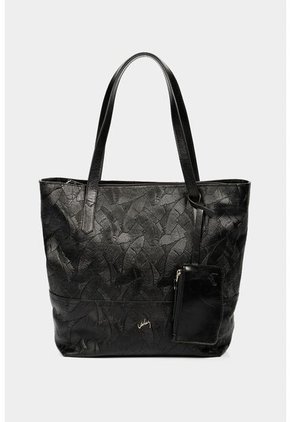 Shopping Denver De Cuero Para Mujer Grabado Placa Palmera Shopping Denver De Cuero Para Mujer Grabado Placa Palmera Negro VÉLEZ