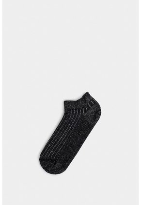 Calcetines Tobilleros Sereno Para Mujer Detalle Lúrex Calcetines Tobilleros Sereno Para Mujer Detalle Lúrex Negro XS VÉLEZ