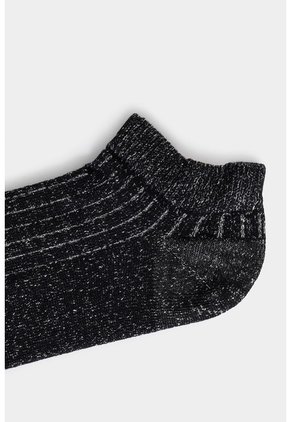 Calcetines Tobilleros Sereno Para Mujer Detalle Lúrex Calcetines Tobilleros Sereno Para Mujer Detalle Lúrex Negro XS VÉLEZ
