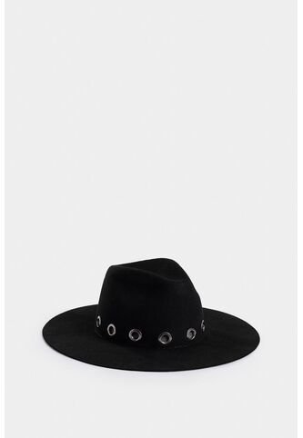 Sombrero Fedora Venecia En Lana Para Mujer Ojaletes Decorativos Sombrero Fedora Venecia En Lana Para Mujer Ojaletes Decorativos Negro M VÉLEZ Vélez