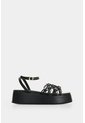 Sandalia Plataforma En Cuero Para Mujer Orquidea Sandalia Plataforma En Cuero Para Mujer Orquidea Negro 35 VÉLEZ de Vélez