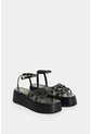 Sandalia Plataforma En Cuero Para Mujer Orquidea Sandalia Plataforma En Cuero Para Mujer Orquidea Negro 35 VÉLEZ de Vélez