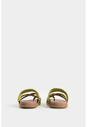 Sandalias Planas Bromelia De Cuero Para Mujer Correas Trenzadas Sandalias Planas Bromelia De Cuero Para Mujer Correas Trenzadas Arena 40 Vélez