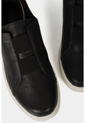 Mocasines Plataforma De Cuero Grabado Mocasines Plataforma De Cuero Grabado Negro 34 VÉLEZ