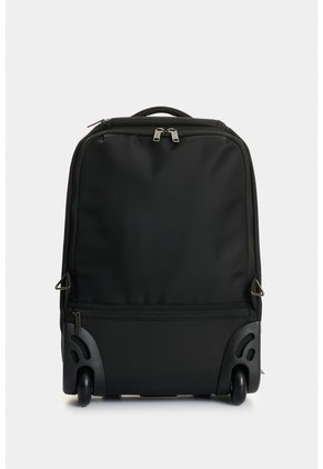 Morral Arezzo En Lona Para Hombre Detalle Cuero Morral Arezzo En Lona Para Hombre Detalle Cuero Negro VÉLEZ