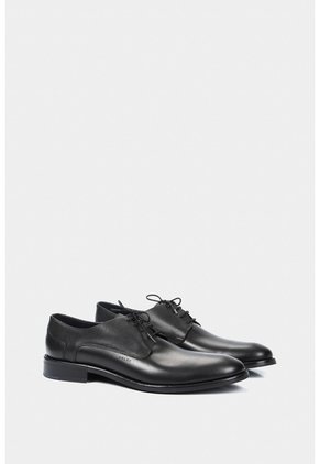 Zapatos Cordón Formal Humanista De Cuero Para Hombre Liso Negro Zapatos Cordón Formal Humanista De Cuero Para Hombre Liso Negro 43 VÉLEZ