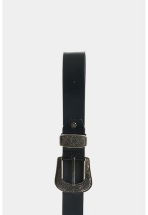 Cinturón Unifaz En Cuero Doble Hebilla Para Mujer Luzia Cinturón Unifaz En Cuero Doble Hebilla Para Mujer Luzia Negro L VÉLEZ