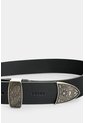 Cinturón Unifaz En Cuero Doble Hebilla Para Mujer Luzia Cinturón Unifaz En Cuero Doble Hebilla Para Mujer Luzia Negro L VÉLEZ de Vélez