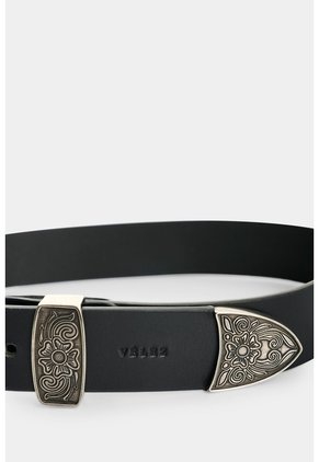 Cinturón Unifaz En Cuero Doble Hebilla Para Mujer Luzia Cinturón Unifaz En Cuero Doble Hebilla Para Mujer Luzia Negro L VÉLEZ