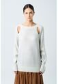 Sweater Star En Tejido Rectilíneo Para Mujer Efecto Metalizado Sweater Star En Tejido Rectilíneo Para Mujer Efecto Metalizado Crema M VÉLEZ de Vélez
