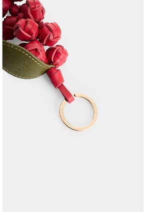 Llavero Tejido En Cuero Para Mujer Cayena Llavero Tejido En Cuero Para Mujer Cayena Rojo VÉLEZ