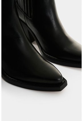 Botines De Cuero Para Mujer Solaris Botines De Cuero Para Mujer Solaris Negro 34 VÉLEZ