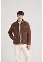 Chaqueta Aron En Gamuza Para Hombre Detalle Cuero Chaqueta Aron En Gamuza Para Hombre Detalle Cuero Cafe XL VÉLEZ de Vélez