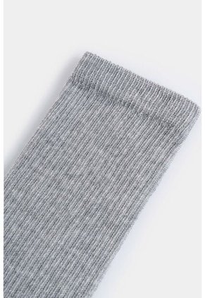 Calcetines Media Pierna Acanalado Para Hombre Diseño Deportivo Calcetines Media Pierna Acanalado Para Hombre Diseño Deportivo Gris XS VÉLEZ