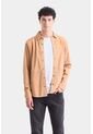 Camisa Manga Larga Para Hombre Gamuza Camisa Manga Larga Para Hombre Gamuza Camel M VÉLEZ de Vélez