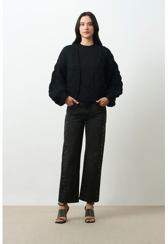 Cardigan Tejido Para Mujer Luzia Cardigan Tejido Para Mujer Luzia Negro XS VÉLEZ Vélez