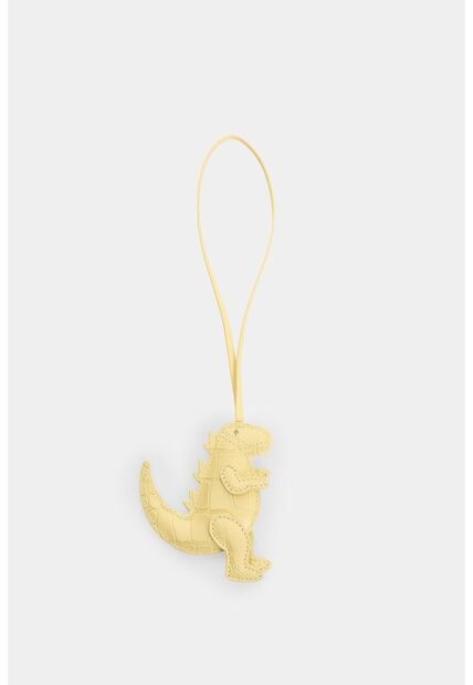 Charm En Cuero Croco Para Mujer Dino Charm En Cuero Croco Para Mujer Dino Amarillo VÉLEZ