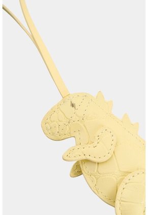 Charm En Cuero Croco Para Mujer Dino Charm En Cuero Croco Para Mujer Dino Amarillo VÉLEZ