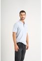 Polo Para Hombre Semi Fit Detalle Jacquard Polo Para Hombre Semi Fit Detalle Jacquard Azul Claro L VÉLEZ de Vélez