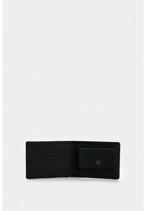 Billetera Terra De Cuero Para Hombre Interior Contraste Billetera Terra De Cuero Para Hombre Interior Contraste Negro VÉLEZ