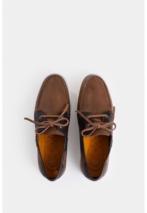 Zapatos Cordón De Cuero Contrastes Zapatos Cordón De Cuero Contrastes Tabaco 43 VÉLEZ
