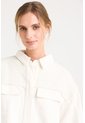 Chaqueta Oversized Iris En Lino Para Mujer Almilla Tejida Chaqueta Oversized Iris En Lino Para Mujer Almilla Tejida Crema L VÉLEZ de Vélez