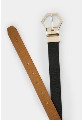 Cinturón Doble Faz En Cuero Para Mujer Aura Cinturón Doble Faz En Cuero Para Mujer Aura Negro XL VÉLEZ