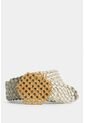 Cinturón Unifaz King De Cuero Trenzado Para Mujer Hebilla Tipo Rattan Grande Cinturón Unifaz King De Cuero Trenzado Para Mujer Hebilla Tipo Rattan Grande Arena S Vélez de Vélez