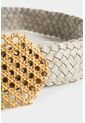 Cinturón Unifaz King De Cuero Trenzado Para Mujer Hebilla Tipo Rattan Grande Cinturón Unifaz King De Cuero Trenzado Para Mujer Hebilla Tipo Rattan Grande Arena S Vélez de Vélez