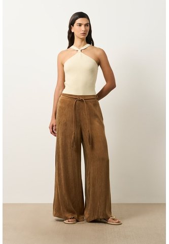 Pantalón Atacama Palazzo Para Mujer Pantalón Atacama Palazzo Para Mujer Miel 14 VÉLEZ Vélez