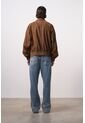 Chaqueta Bomber En Gamuza Croco Para Hombre Chaqueta Bomber En Gamuza Croco Para Hombre Cafe XXL VÉLEZ de Vélez