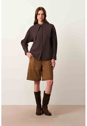 Camisa Manga Larga Para Mujer Luma Camisa Manga Larga Para Mujer Luma Cafe M VÉLEZ Vélez