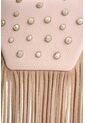 Bandolera Mini Lili De Cuero Con Flecos Y Taches Para Mujer Bandolera Mini Lili De Cuero Con Flecos Y Taches Para Mujer Rosado VÉLEZ de Vélez